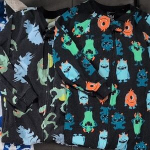 Carter's Monster Pajama Set - Black, Blue, Green, Orange